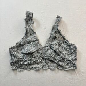 Aerie Lace Bralette in Soft Gray